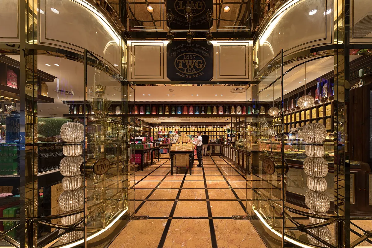 The entrance of a small, well-kept retail shop