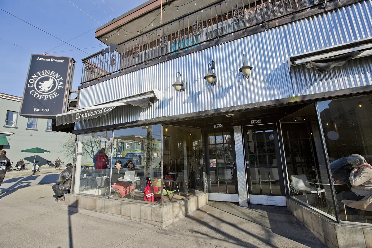 A small corner café on Commercial Drive in Vancouver