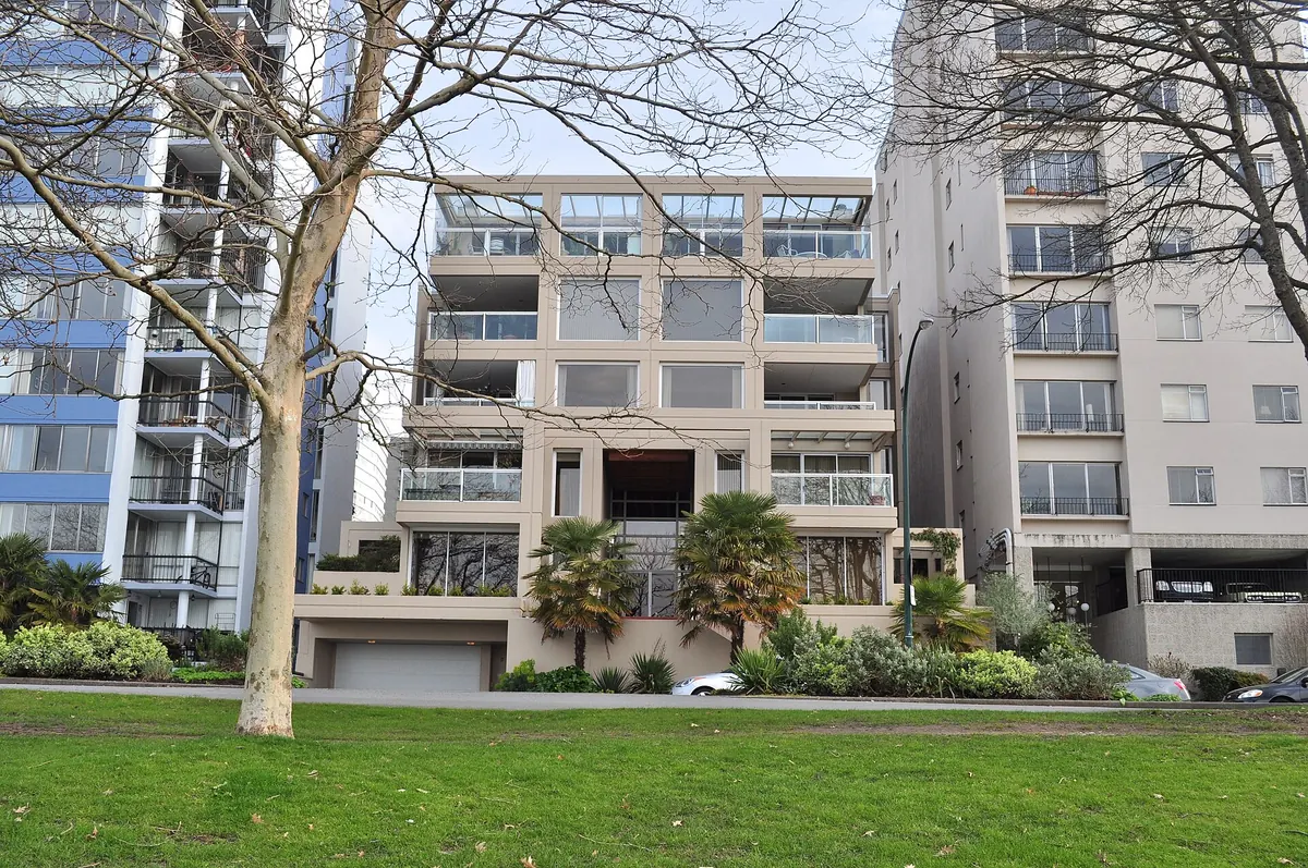A low-rise apartment building in Vancouver