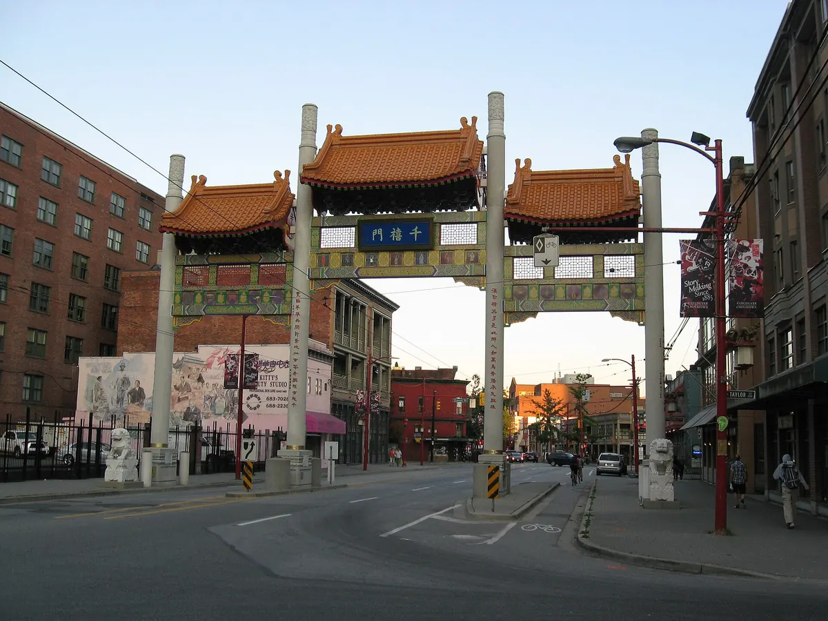 The Millennium Gate in Vancouver’s Chinatown