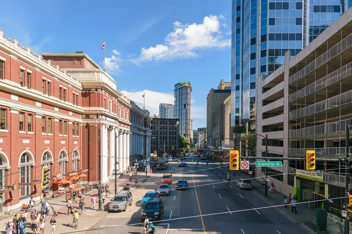 Waterfront Station on Cordova Street in downtown Vancouver